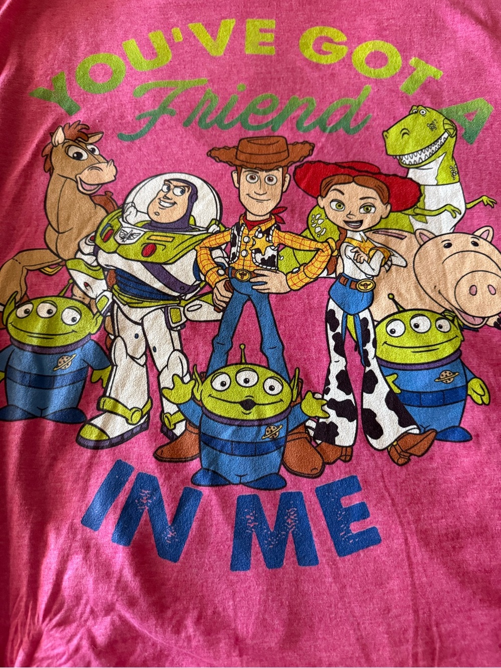 Disney Pink Toy Story "You've Got a Friend in Me" Graphic Tee